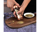 Manual Pepper Mill Multifunctional Acrylic Comfortable Touch Salt Shaker for Kitchen-Golden