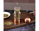 Manual Pepper Mill Multifunctional Acrylic Comfortable Touch Salt Shaker for Kitchen-Golden
