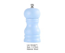 Pepper Grinder Food Grade Rust-proof Wood Handheld Pepper Salt Condiment Grinder for Home-Blue
