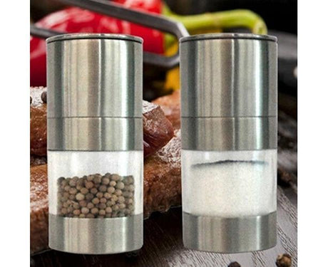 Stainless Steel Manual Salt Pepper Mill Grinder Portable Kitchen Muller Tool