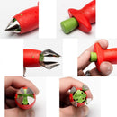 Multi-Claw Strawberry Corer Stainless Steel Plastic Fruit Berry Tomato Vegetable Top Stem Corer Kitchen Aid Corer, 2 Pack