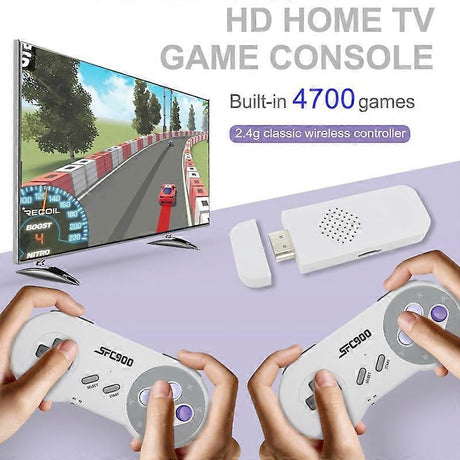 SF900 4700 Games Wireless Game Console Classic Video Gamepad HDMI Output Game Stick for TV