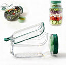 1pc Salad Pod Mason Jar Side Open Portable Salad Container with Lid for Travel