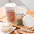 750ml Plastic Salad Jar with Built-in Dressing Cup Leakproof Lunch Box