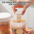 750ml Plastic Salad Jar with Built-in Dressing Cup Leakproof Lunch Box