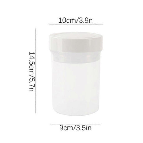 750ml Plastic Salad Jar with Built-in Dressing Cup Leakproof Lunch Box