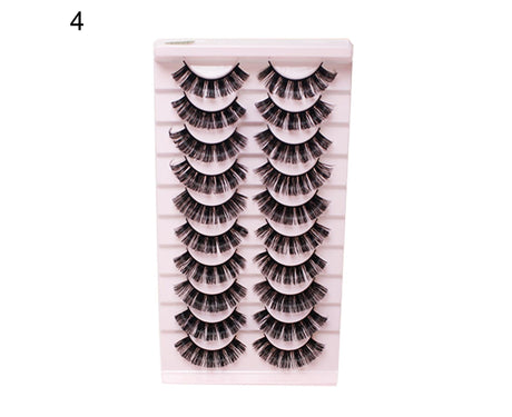 20Pcs/Set False Eyelash Comfortable to Wear 3D Effect Beauty False Eye Lashes