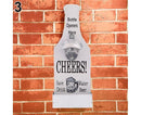 1Pc Retro Creative Wall Mounted Beer Style Decorative Hanger Bottle Opener-Grey