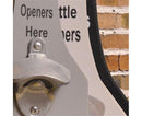1Pc Retro Creative Wall Mounted Beer Style Decorative Hanger Bottle Opener-Grey