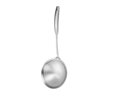 Colander Spoon Anti-scald Handle 304 Stainless Steel Strainer Scoop-L