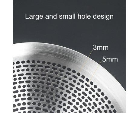 Colander Spoon Anti-scald Handle 304 Stainless Steel Strainer Scoop-L