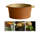 Multifunctional Drain Basket Burrs-free Plastic Double-Layer-Brown S