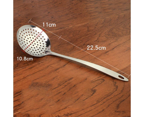 Kitchen Soup Food Thicken Stainless Steel Ladle Spoon Colander Strainer Filter