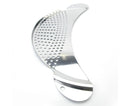 Pot Pan Strainer Board Crescent Shape Draining Hole Wash Fruit Vegetable Filter-Silver