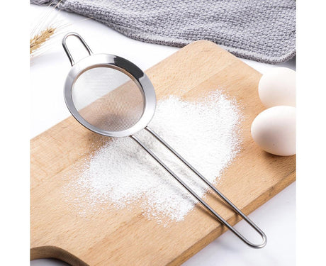 Stainless Steel Flour Sieve Sifter Screen Mesh Strainer Colander Kitchen Tool-3
