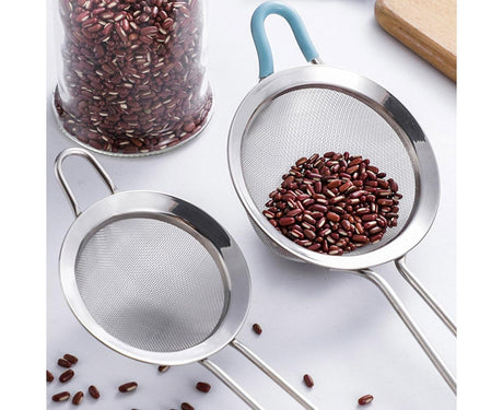 Stainless Steel Flour Sieve Sifter Screen Mesh Strainer Colander Kitchen Tool-3