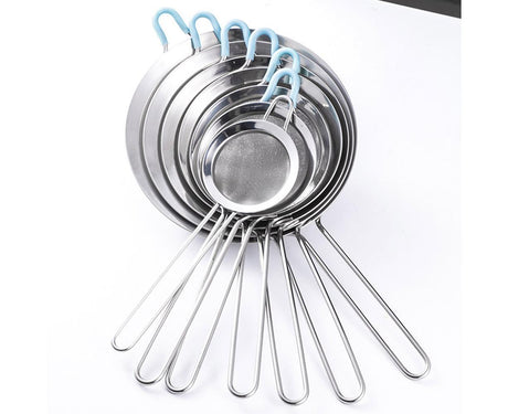 Stainless Steel Flour Sieve Sifter Screen Mesh Strainer Colander Kitchen Tool-3