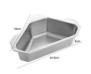 Drain Basket with Hook Triangular Stainless Steel Rinsing Strainer-Stainless Steel