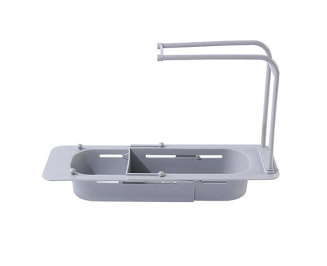 Sink Drain Strainer Telescoping Quick Drainage PP Anti-Deformed Sink Strainer Basket for Home-Grey