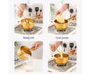 1L Water Scoop Anti-rust Stainless Steel Bathing Ladle-Golden