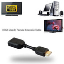 10cm HDMI Male to Female Extension Cable