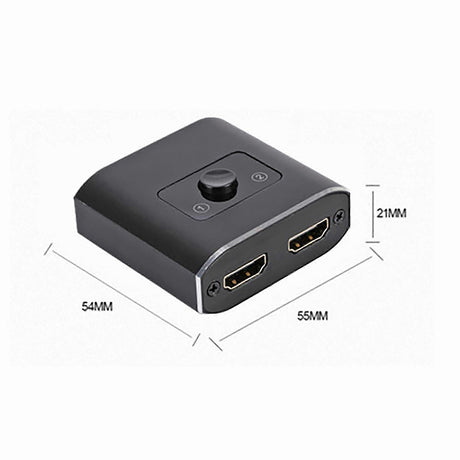 2 In 1 Out HDMI Switcher 4K HD