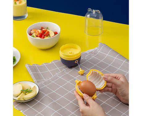 Manual Egg Puller Convenient ABS Simple Operation Mix Yolk Egg Mixer Home Decor -Yellow