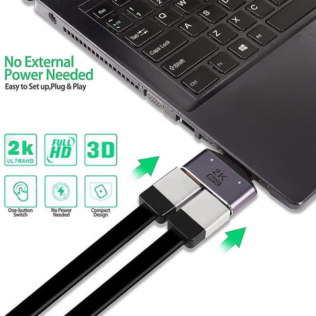 1 In 2 Out HDMI Splitter Adapter 60Hz