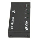 1 In 2 Out 4K HDMI Splitter with AC Adapter