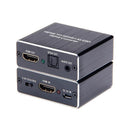 4K HDMI Audio Extractor Converter to HDMI + Optical SPDIF + 3.5mm