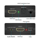 4K HDMI Audio Extractor Converter to HDMI + Optical SPDIF + 3.5mm