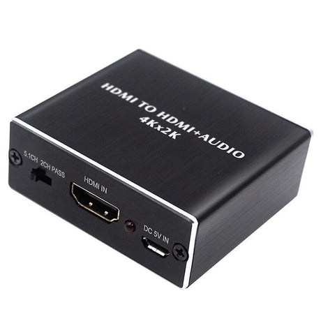 4K HDMI Audio Extractor Converter to HDMI + Optical SPDIF + 3.5mm
