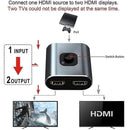 4K HDMI Switch Bi-Directional 2 In 1 Out No Power Required