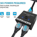 2 In 1 Out 4K HDMI Switch Bi-Directional Splitter