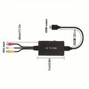 RCA to HDMI Converter 1080P for TV/PC/Gaming/DVD