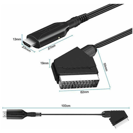 SCART to HDMI Converter for HDTV/DVD/Set-Top Box/PS3