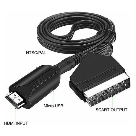 SCART to HDMI Converter for HDTV/DVD/Set-Top Box/PS3