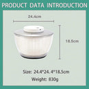 4.5L Electric Vegetable Spin Dryer - USB Rechargeable