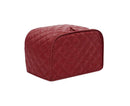 Toaster Cover Fine Stitching Poly Pongee Two Slice-Wine Red L