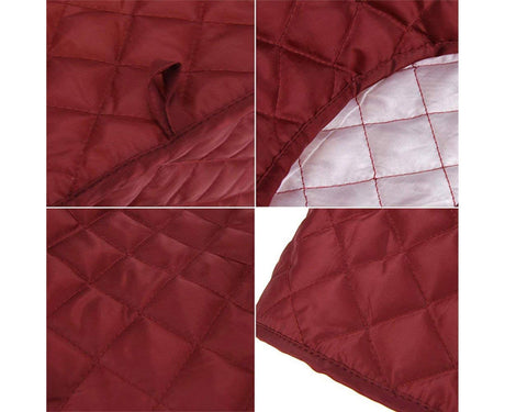 Toaster Cover Fine Stitching Poly Pongee Two Slice-Wine Red L