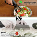 Salad Chopper with Double Blades - Lettuce Scissors for Chopped Salad