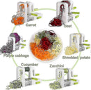 4-Blade Vegetable Spiralizer - Foldable Slicer for Zucchini & Veggie Pasta