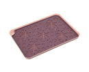 Storage Tray Eco-friendly Hollow Pattern Plastic Rectangular Dessert Tray Supplies for Home-Purple L