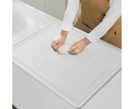 Pastry Mat Non-stick Silica Gel Dough Rolling Mat-White S