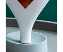 Storage Rack Creative Multifunctional Plastic Funnel Drain Chopstick Cage for Kitchen-White