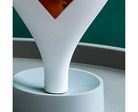 Storage Rack Creative Multifunctional Plastic Funnel Drain Chopstick Cage for Kitchen-White