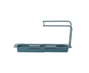 Sink Drain Tray Plastic Quick Drainage Storage Rack-Blue