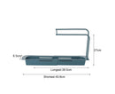 Sink Drain Tray Plastic Quick Drainage Storage Rack-Blue