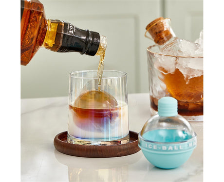 2Pcs Ice Cube Mold Reusable DIY Creative Light Bulb Shape Ice Ball Maker Household Supplies -Blue