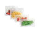 5Pcs Reusable Frosted Self Sealed Sandwiches Food Freezer Storage Bag Organizer